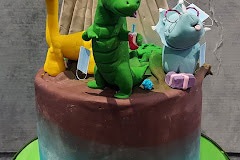 Niamh - Mask Wearing Dinosaur Birthday Cake