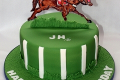 Horse Racing Birthday Cake