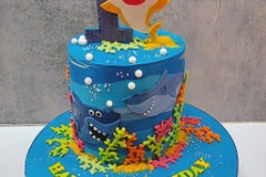 Dhruv - Baby Shark First Birthday Cake