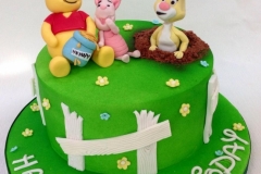 Pooh Bear birthday cake