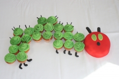 The Very Hungry Caterpillar Birthday Cup Cakes