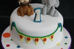 Conor - Circus First Birthday Cake