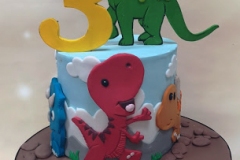 Oisin - Cartoon Dinosaur Birthday Cake