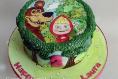 Laura - Masha and the Bear cake