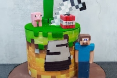 Noah - Minecraft Birthday Cake