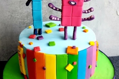 June & Robert - Number Blocks Birthday Cake