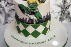Zach - Green Power Ranger Birthday Cake