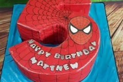 Matthew - Spiderman Birthday Cake