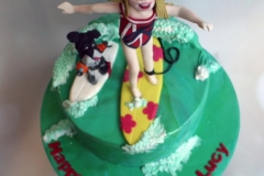 Lucy - Surfing Birthday Cake