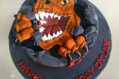 Dylan - T-Rex Birthday Cake