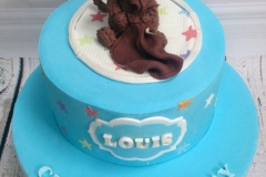 Louis - Monkey Christening Cake