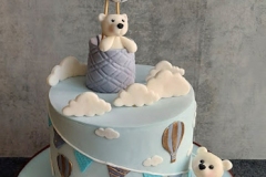 Ephraim - Hot Air Balloon Christening Cake