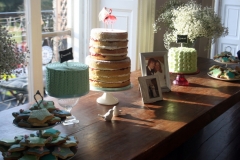Kim and Richard - Naked Wedding Cake Dessert Table