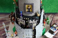 Mark and Emma - Comic Book Lego Wedding Cake