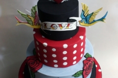 Rockabilly Wedding Cake
