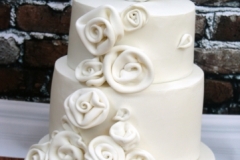 Katie and Ben - Ribbon Rose Wedding Cake