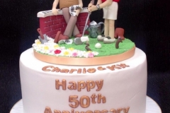 Kit and Charlie - 50th wedding anniversary cake