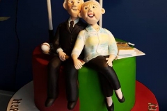 Golden Wedding Anniversary Cake