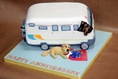 Camping Van Anniversary Cake