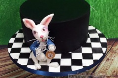 Alice - White Rabbit Cake / Alice in Wonderland Cake