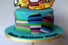 Magali - Beatles Yellow Submarine Birthday Cake