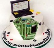 Alan - Computer Circuit Board Birthday Cake