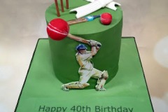 Aaron - Cricketing Birthday Cake