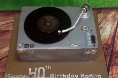 Ronan - Record Player Birthday Cake