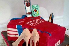 Natalie - Pink Ladies Dublin GAA Jersey 40th Birthday Cake