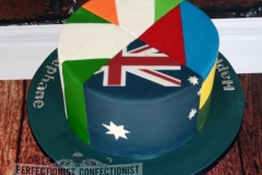 Stéphane - Flags Birthday Cake
