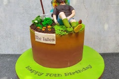 Cathy - Sleeping Gardener Birthday Cake