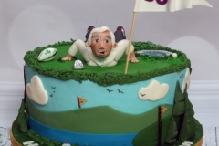 John - 80th Birthday Golfing Cake