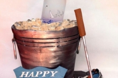Grey Goose Ice Bucket Birthday Cake