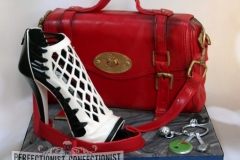 Jackie - Mulberry Bag and shoe Birthday cake