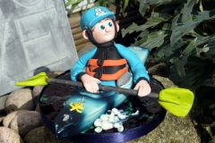 Canoeing Cake Topper