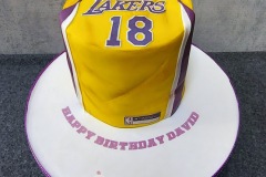 David - LA Lakers Birthday Cake