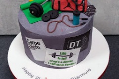 Diarmuid - Personal Trainer 21st Birthday Cake