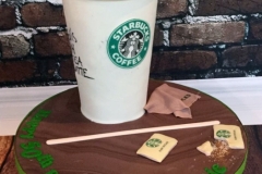 Stephanie - Chai Tea Latte Starbucks Birthday Cake