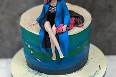 Tanya - Swimming 50th Birthday Cake