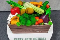 Mark 'Hates Vegetables' - Veg Box Birthday Cake