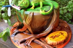 Chameleon Birthday Cake