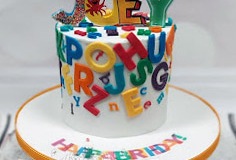 Joey - Alphabet birthday cake