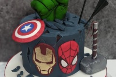 Adam and Dylan - Avengers Birthday Cake