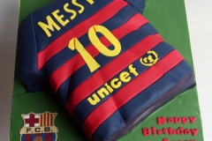 Aaron - Barcelona Jersey Birthday Cake