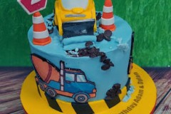 Adam & Dylan - Diggers Birthday Cake