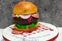Zach - Birthday Burger Cake