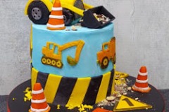 Aoife - Construction / Diggers Birthday Cake