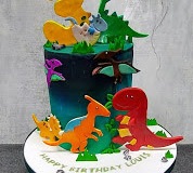 Louis - Dnosaurs Birthday Cake