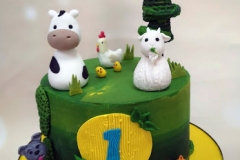 Nivaan - Farm Animals Birthday Cake