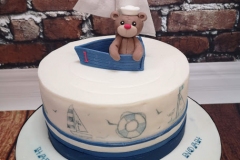 Noah - Sailor Teddy First Birthday Cake